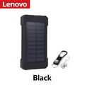 Lenovo 500000mAh Solar Power Bank Super Fast Charging Large Capacity Portable External Battery for iPhone Outdoor Emergency