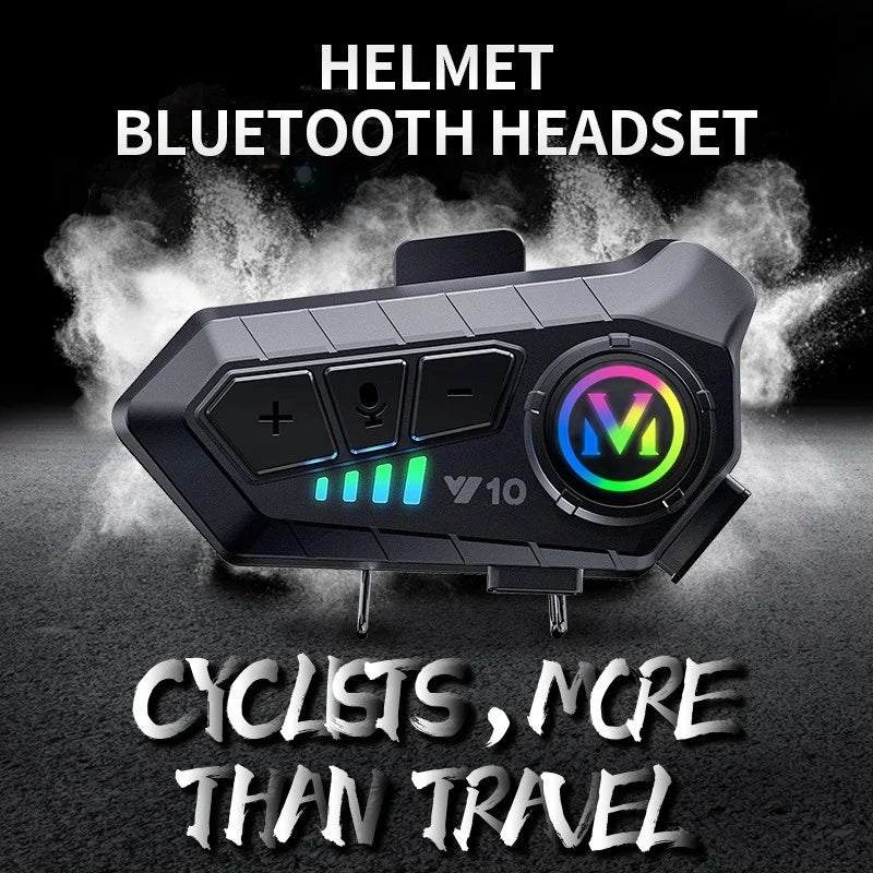 Fone de ouvido para capacete de moto com RGB
