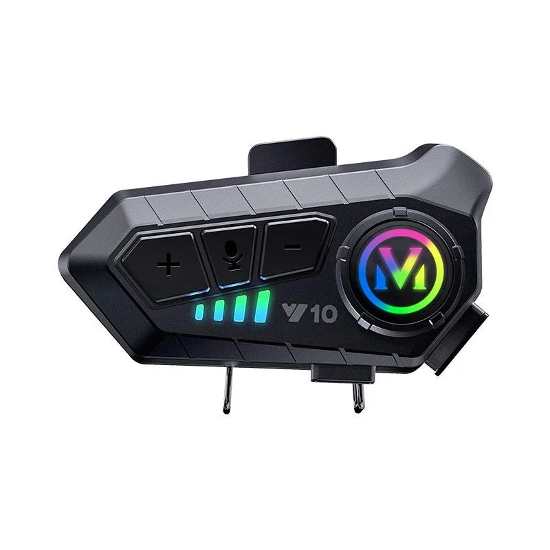 Fone de ouvido para capacete de moto com RGB