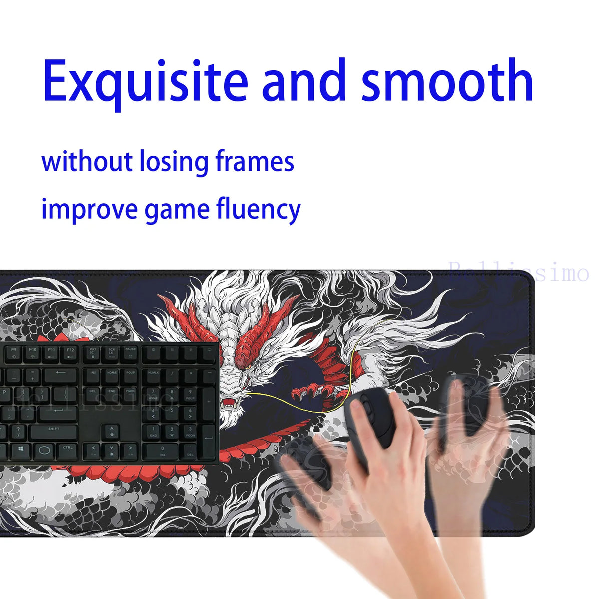 Mousepad gamer japonês de alta qualidade